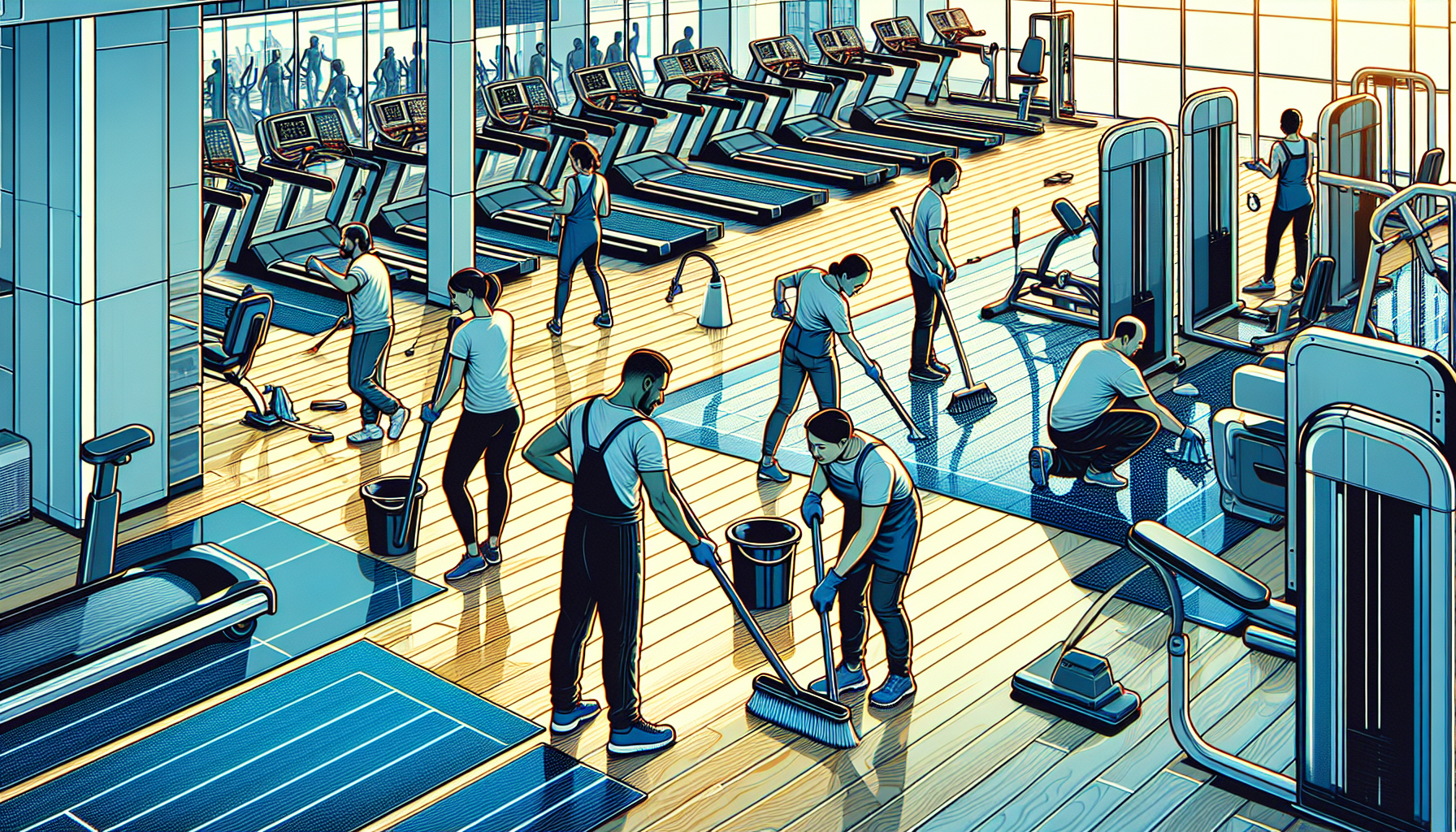 Maintaining soundproof gym flooring